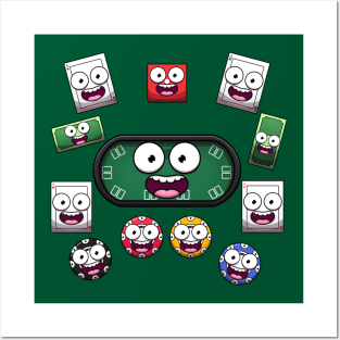 Cute Poker Elements Posters and Art